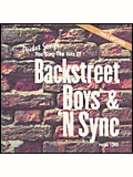 You Sing: Backstreet Boys/N'sync (Karaoke CDG) image number null