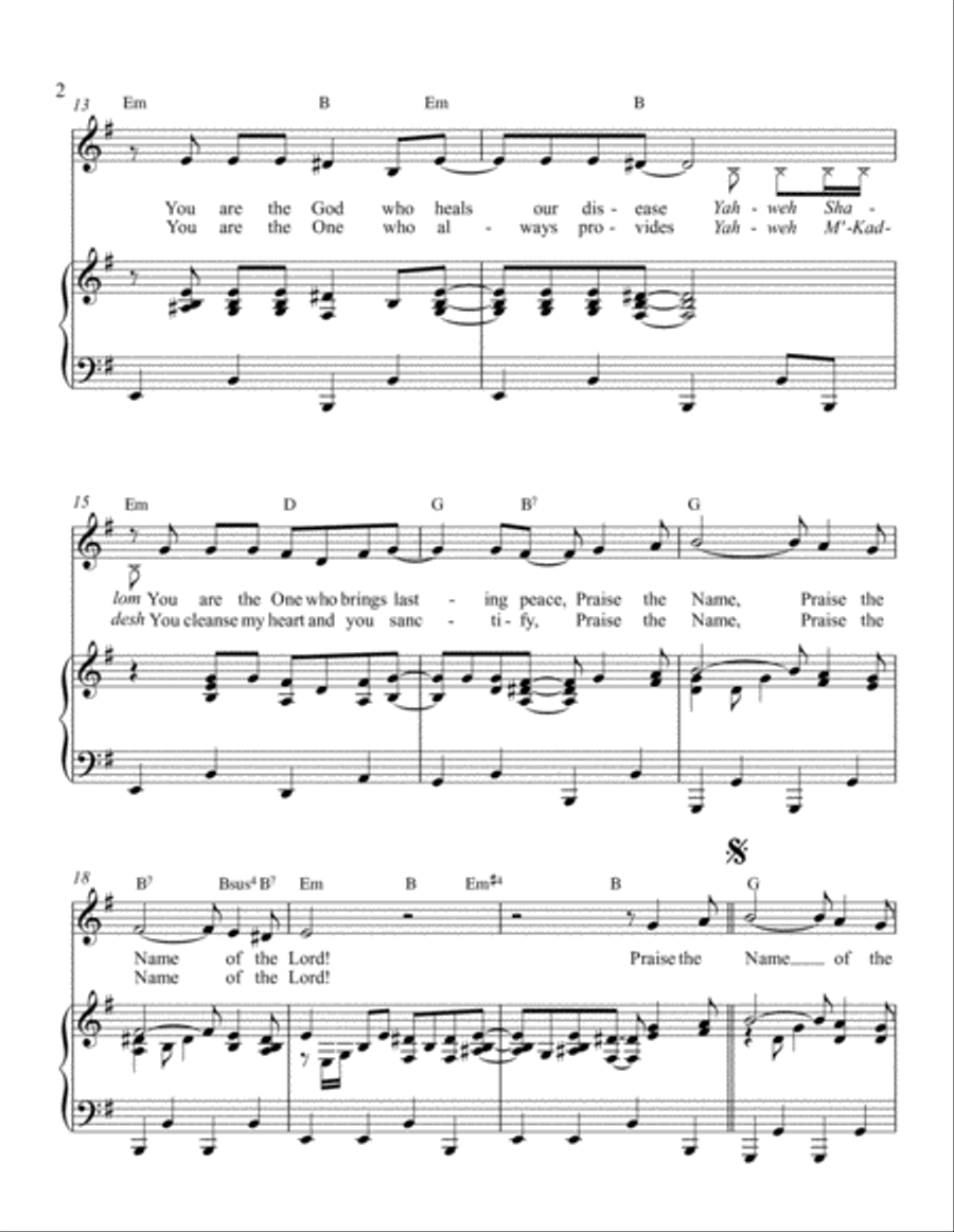 Praise the Name! Voice scores gallery preview page 2