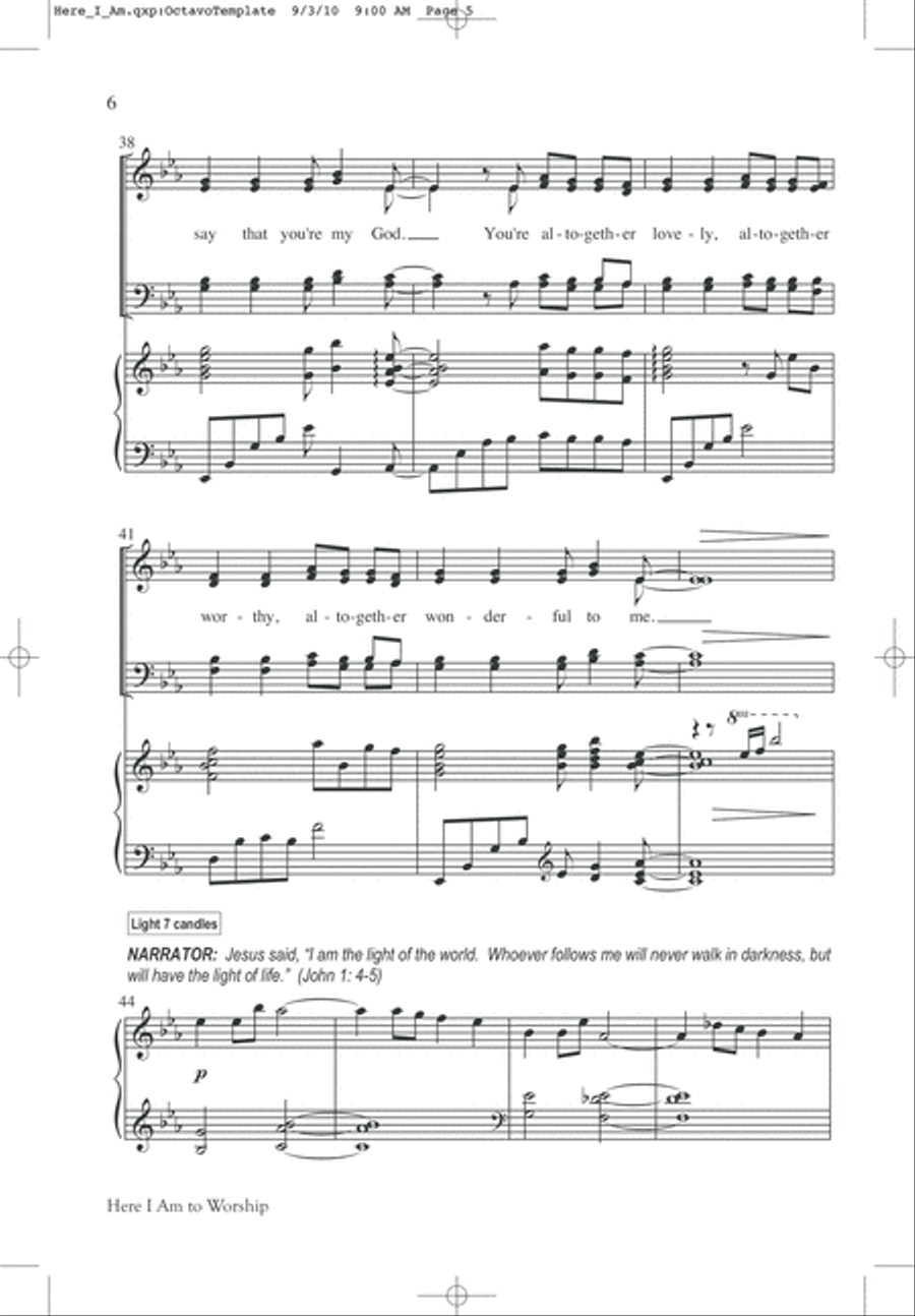 We Remember Calvary (SATB) 4-Part scores gallery preview page 8