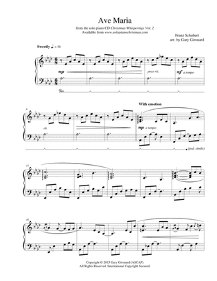 "Ave Maria" (Schubert Version)