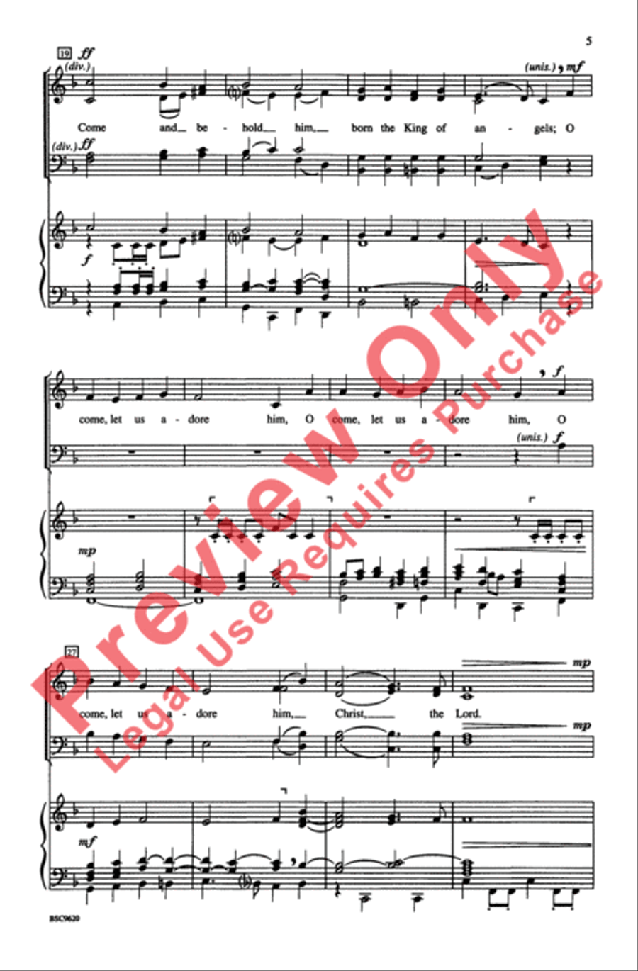 Tidings! 4-Part scores gallery preview page 4