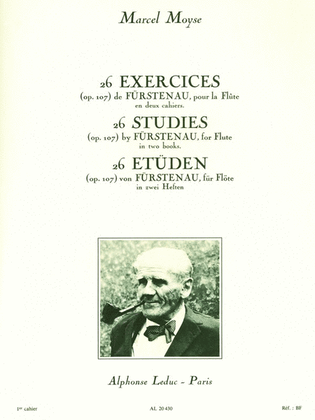 Book cover for 26 Studies (Op. 107) de Furstenau, pour la Flute - Vol. 1