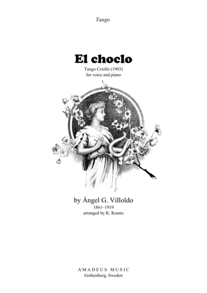 Book cover for El choclo for voice and piano with guitar chords