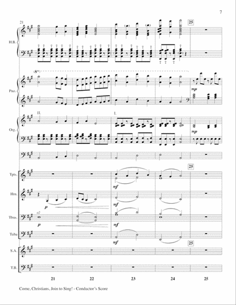 Come Christians, Join to Sing 4-Part scores gallery preview page 7