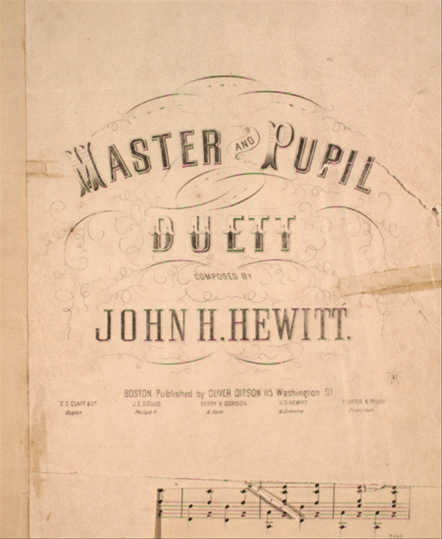 Master and Pupil. Duett Voice scores gallery preview page 1