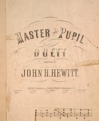Master and Pupil. Duett
