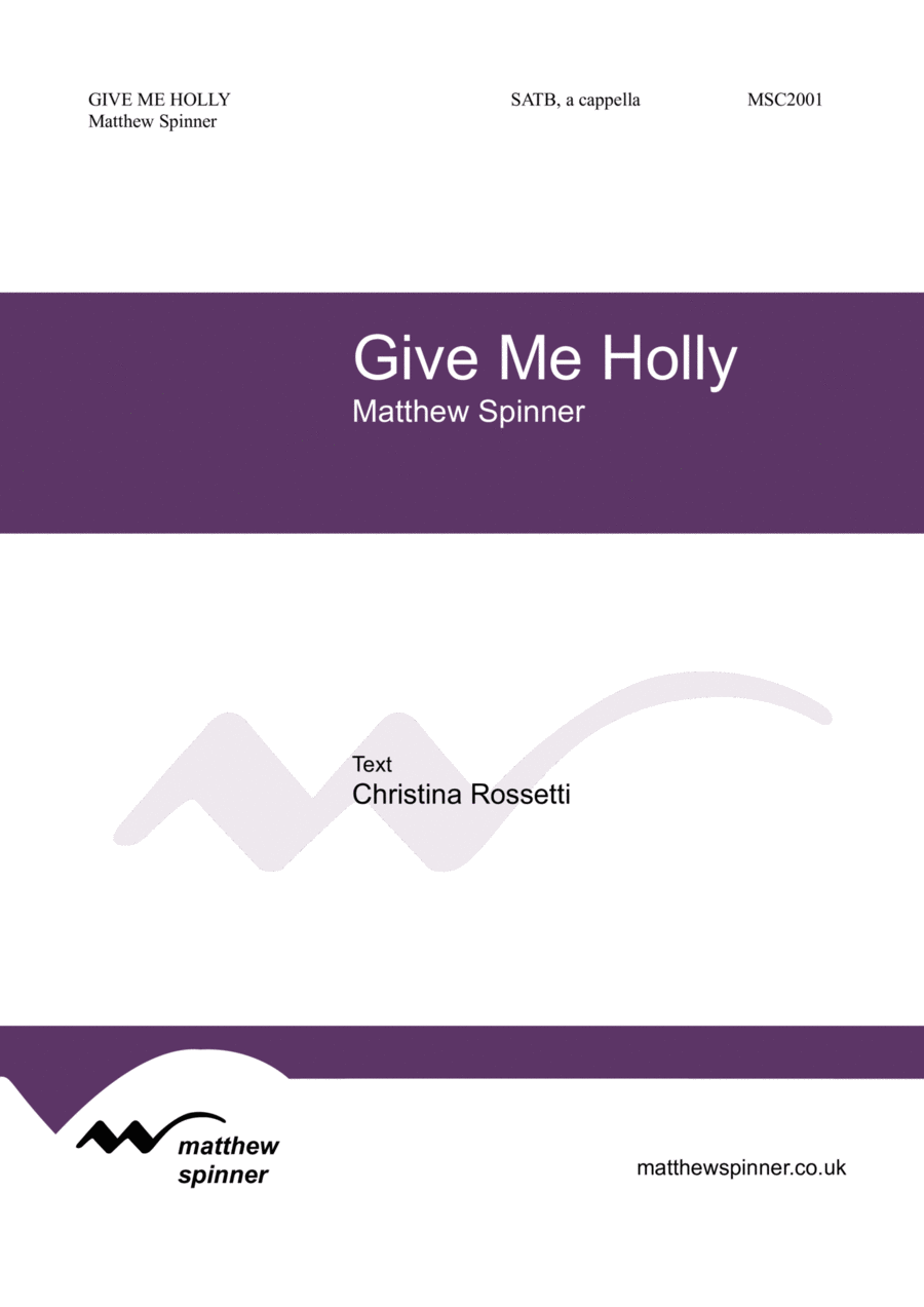 Give Me Holly 4-Part scores gallery preview page 1