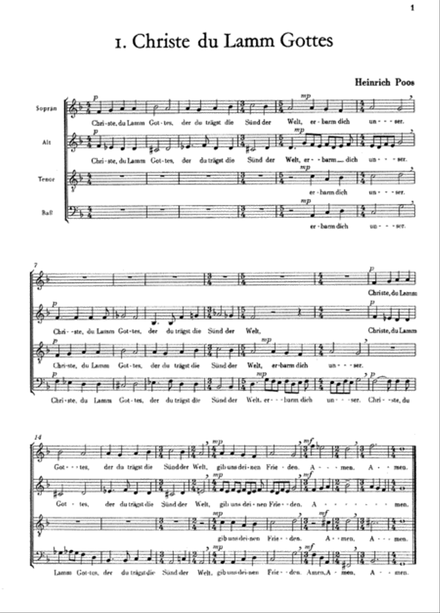 Benedicamus (Chorsatze zur Liturgie), Heft 1 Choir scores gallery preview page 1