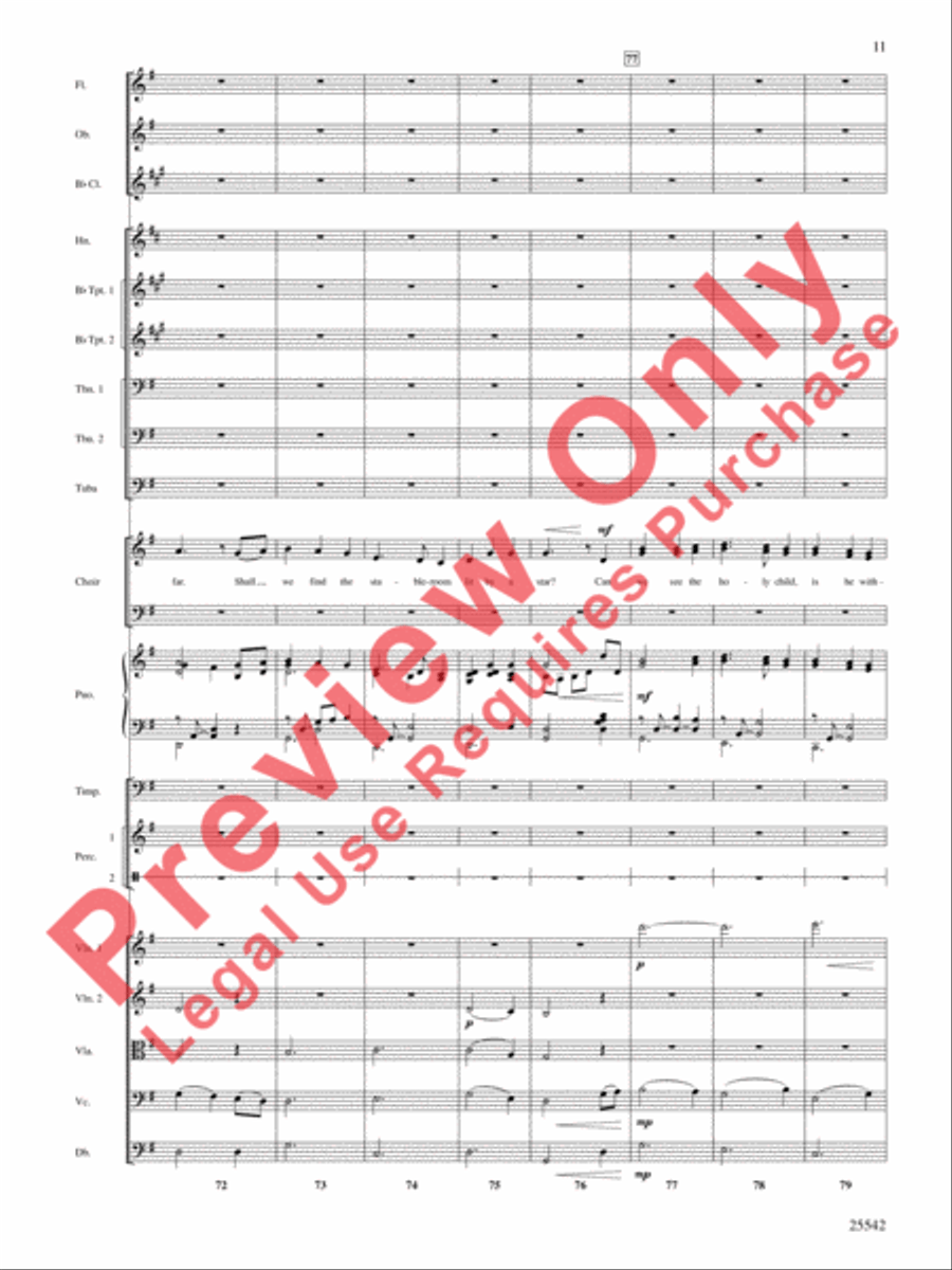 Glory to the Newborn King! Choir scores gallery preview page 12