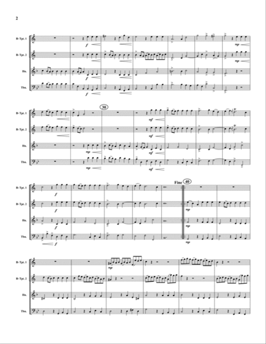 Festive Brass Album Horn scores gallery preview page 4
