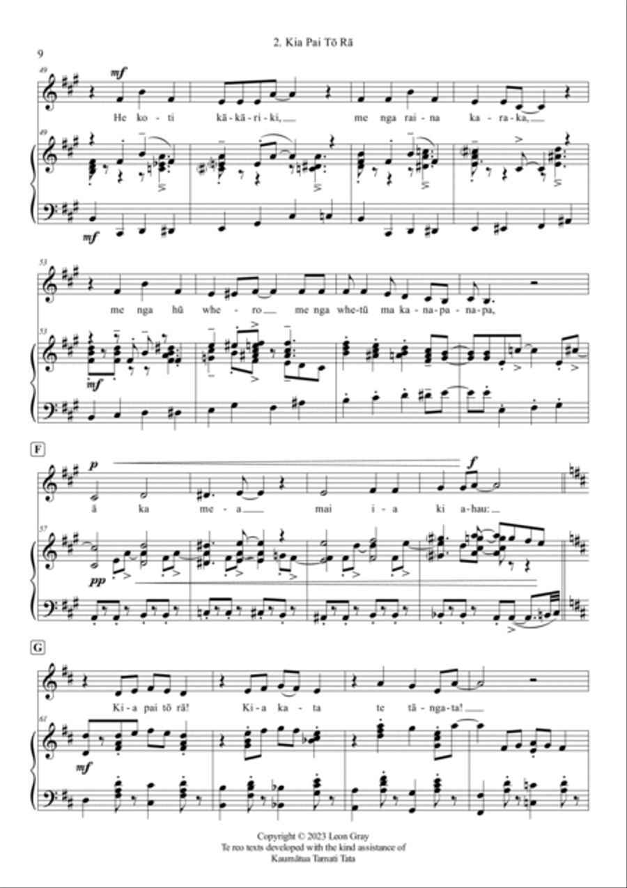 Kia Pai Tō Rā (No 2. from 