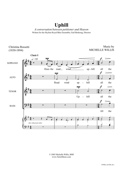 Uphill (SATB, div.) image number null