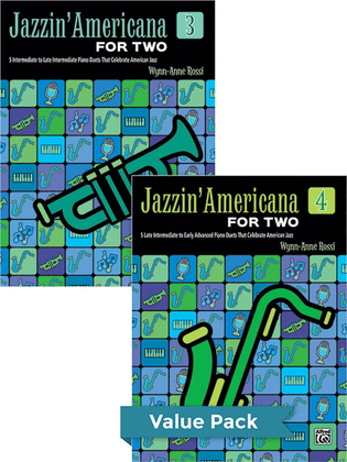 Book cover for Jazzin' Americana for Two Books 3-4 (Value Pack)