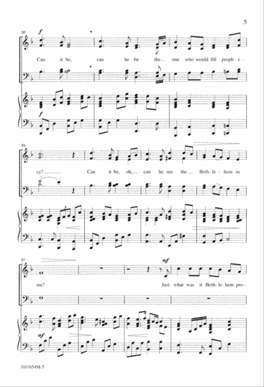 Bethlehem in Me 4-Part scores gallery preview page 5