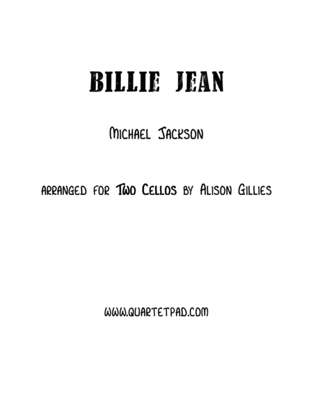 Billie Jean - Cello Duet image number null