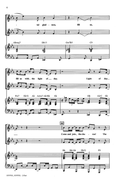 Joyful, Joyful (from Sister Act 2) (arr. Roger Emerson) by Mervyn Warren 2-Part - Digital Sheet Music