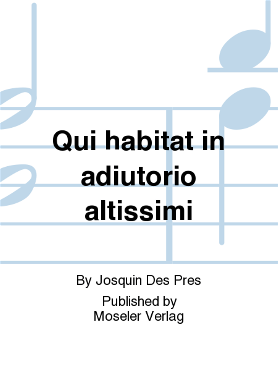 Qui habitat in adiutorio altissimi Mixed Choir scores gallery preview page 1