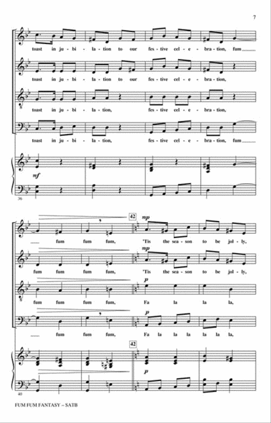 Fum Fum Fantasy 4-Part scores gallery preview page 4