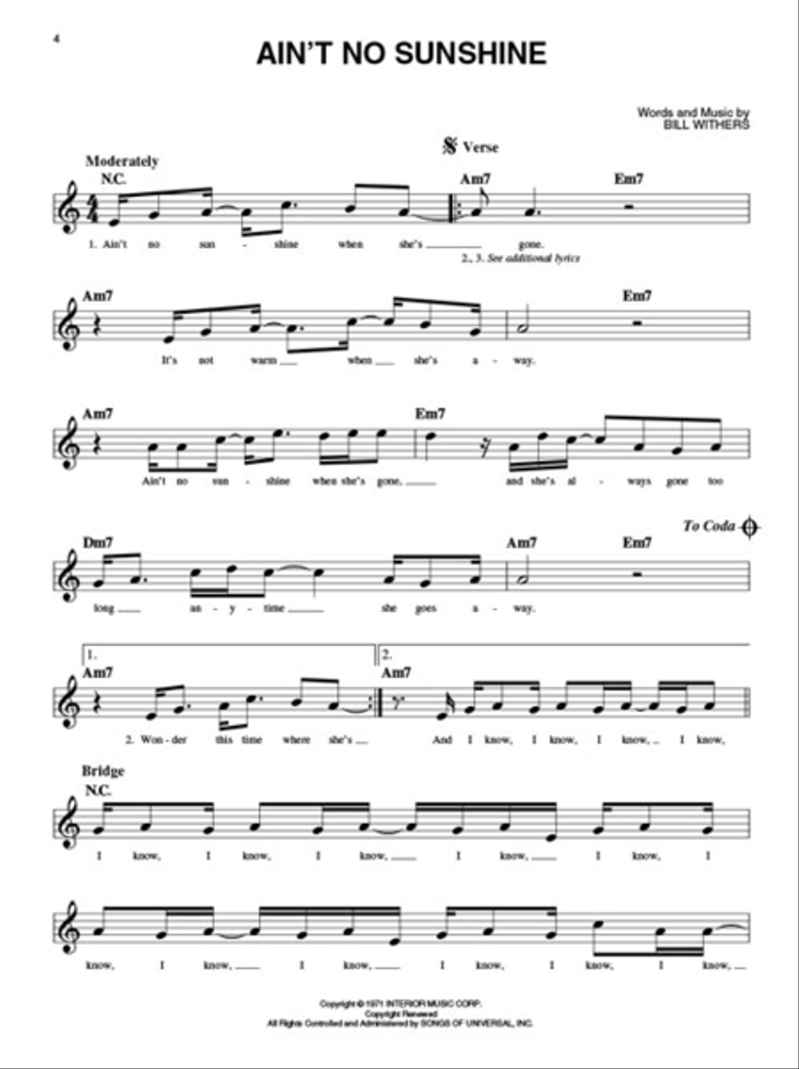 Three Chord Songs Fake Book Piano scores gallery preview page 5