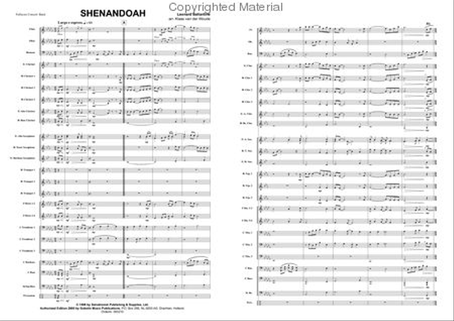 Shenandoah Concert Band scores gallery preview page 2