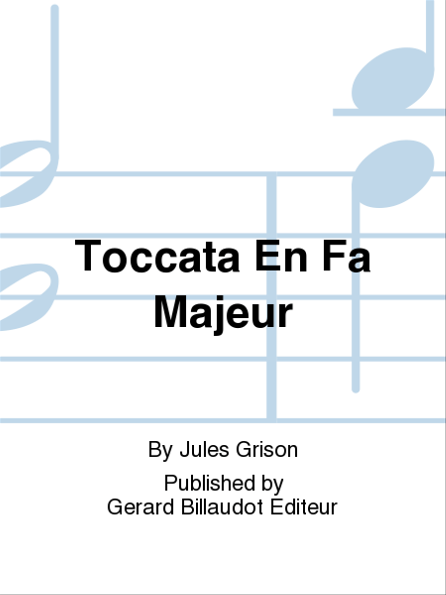 Toccata En Fa Majeur