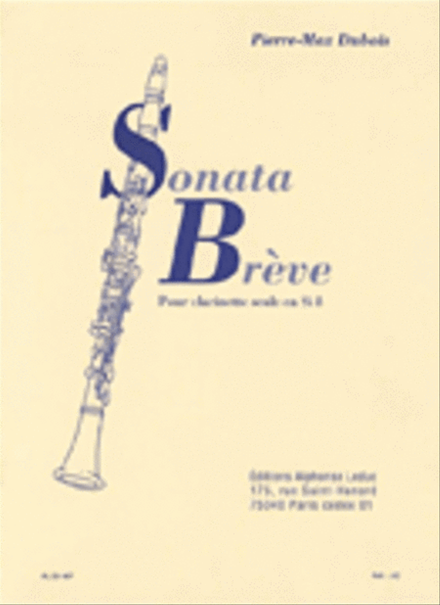 Sonata Breve (clarinet) Clarinet Solo scores gallery preview page 1
