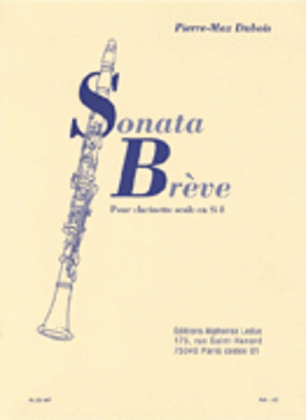 Book cover for Sonata Breve (clarinet)