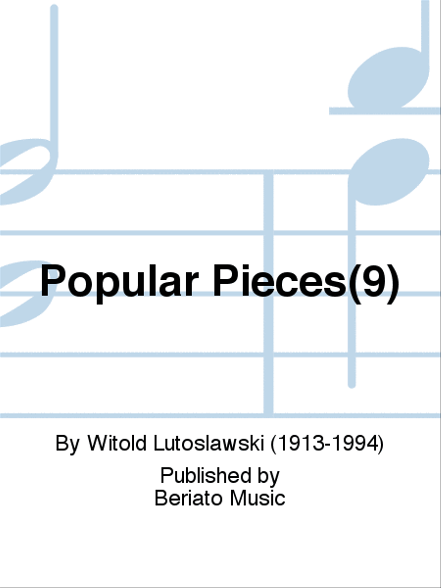 Popular Pieces(9) Classical Guitar scores gallery preview page 1