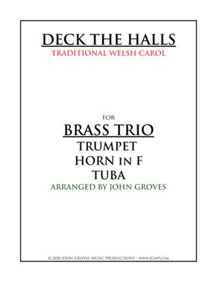 Book cover for Deck The Halls - Trumpet, Horn, Tuba (Brass Trio)