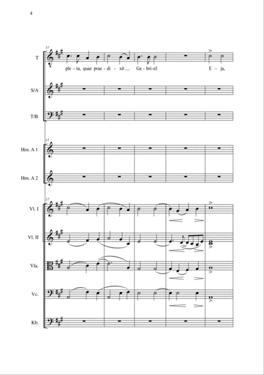 Pueri concinite Pueri concinite Chamber Orchestra scores gallery preview page 6