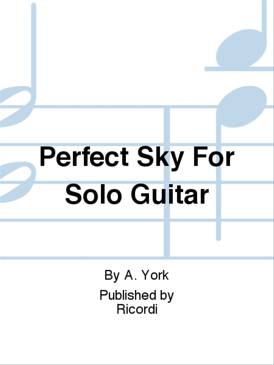Perfect Sky For Solo Guitar Lute scores gallery preview page 1