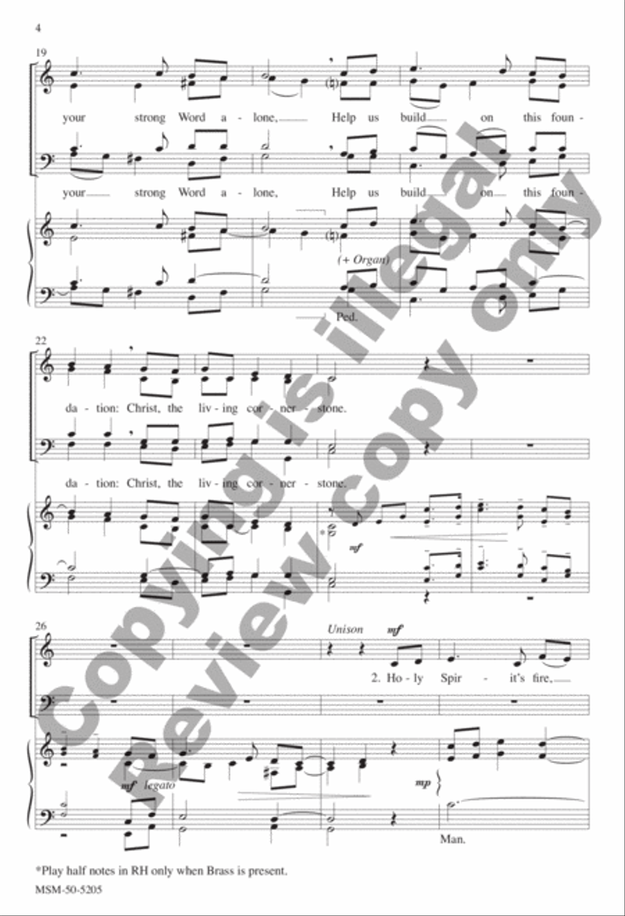 Clouds of Witnesses Surround Us 4-Part scores gallery preview page 4