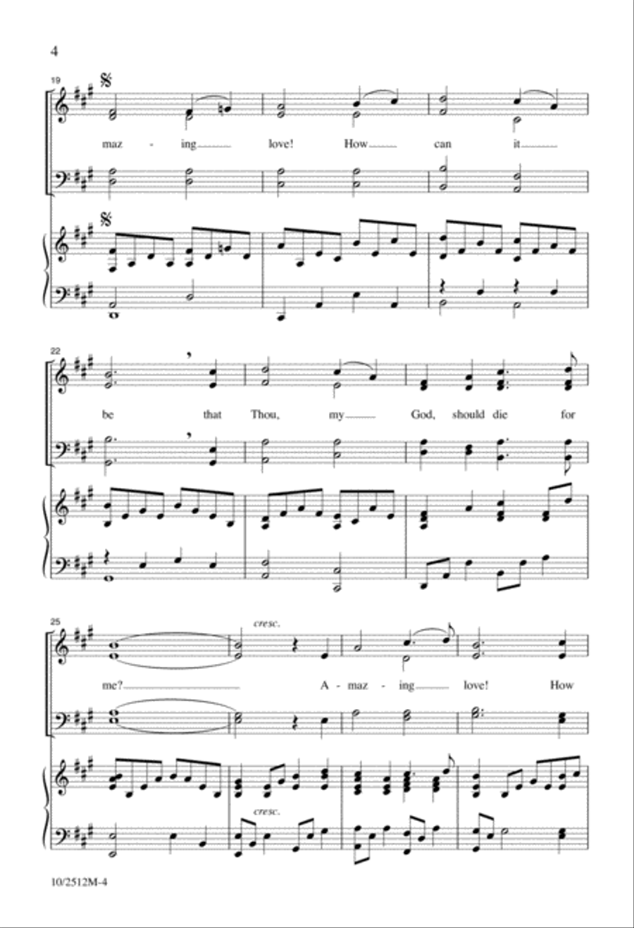 Amazing Love, How Can It Be? Divisi scores gallery preview page 4