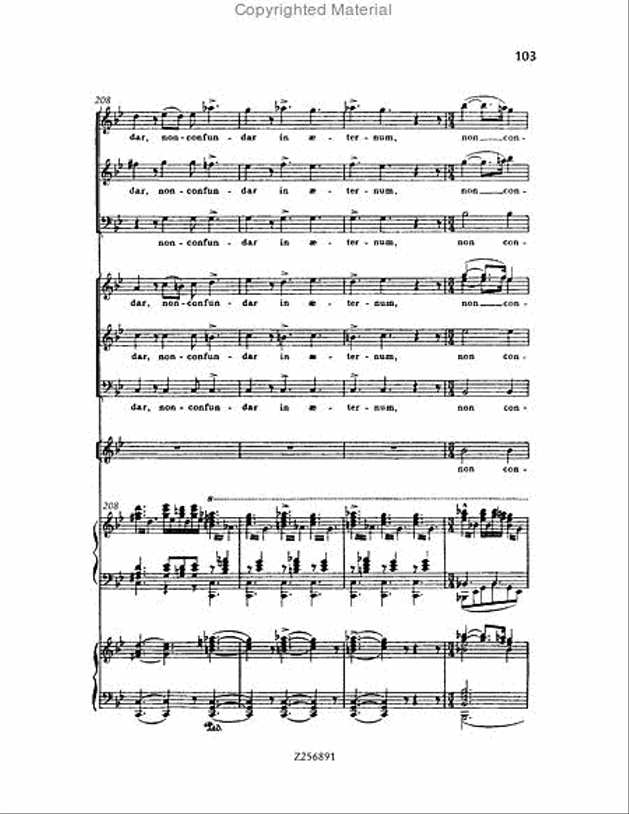 Te Deum, H 118 Choir scores gallery preview page 103