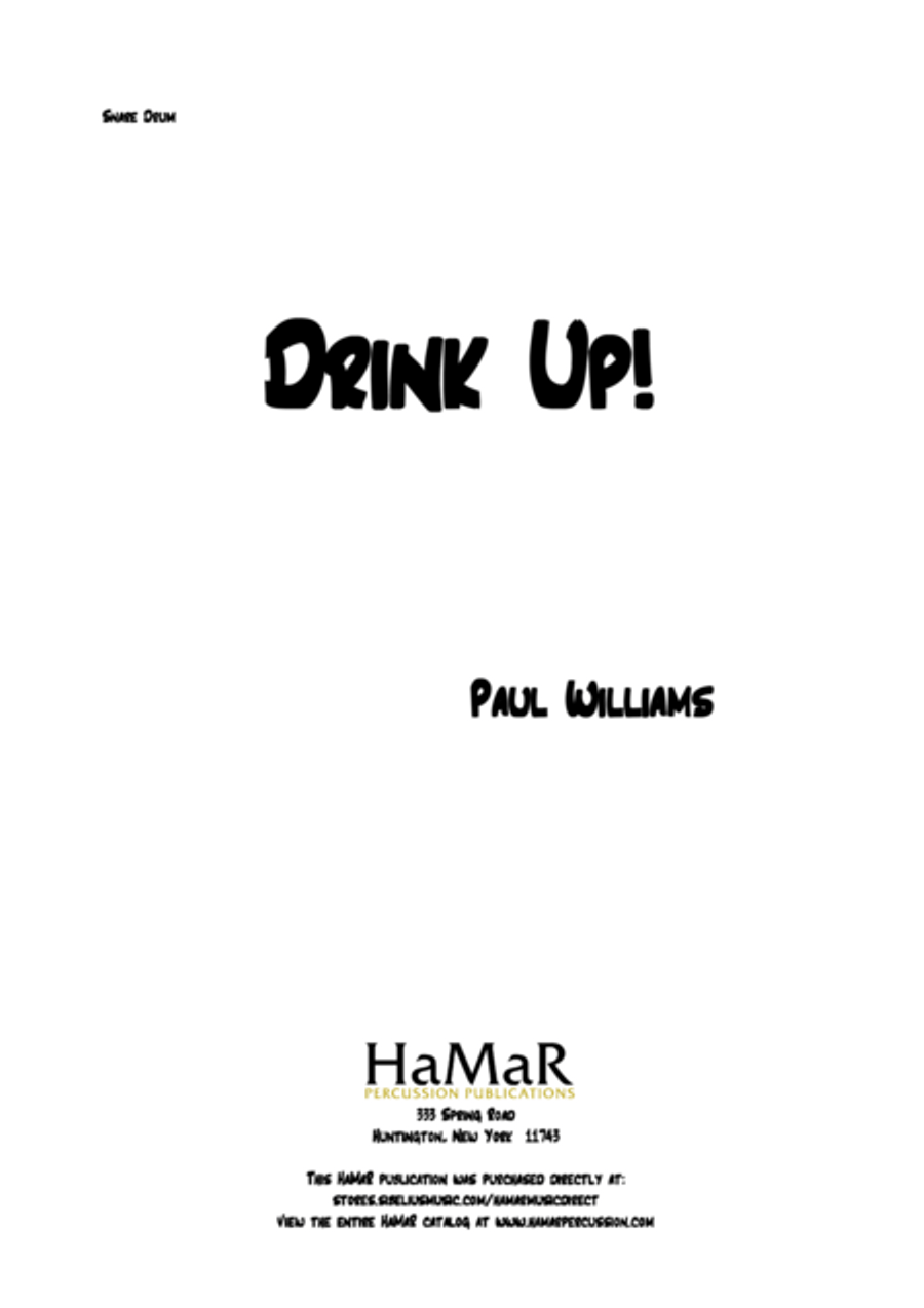 Drink Up Percussion scores gallery preview page 1