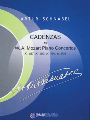 Book cover for Cadenzas to Mozart Piano Concertos, K. 467, K. 482, K. 491, K. 503