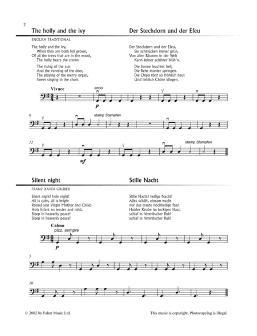 Carol Stringfest Cello scores gallery preview page 2