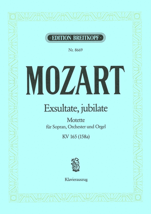 Book cover for Exsultate, jubilate K. 165 (158A)
