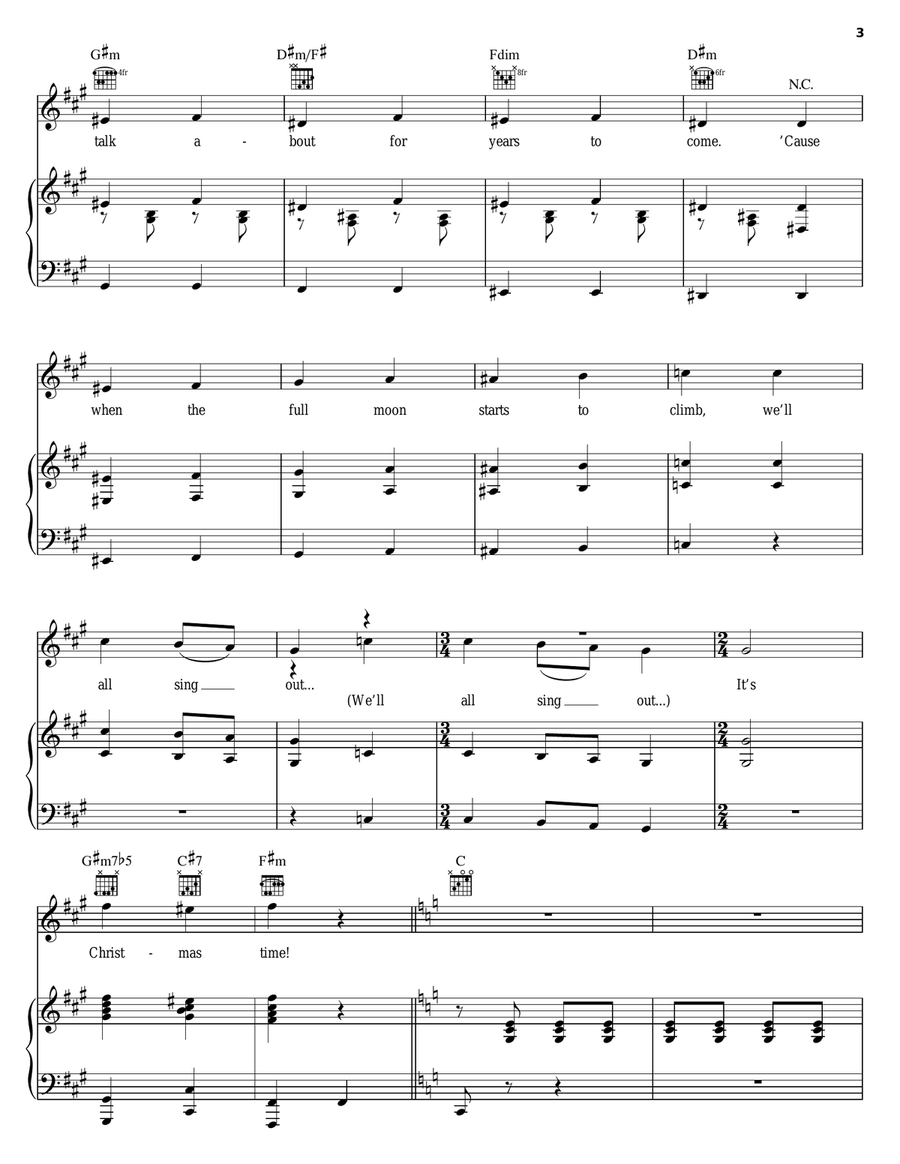 Elfman Medley Guitar scores gallery preview page 3