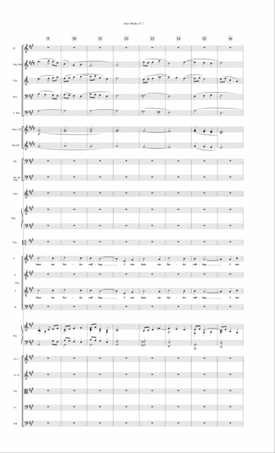 Altar Medley--Full Score.pdf Full Orchestra scores gallery preview page 2