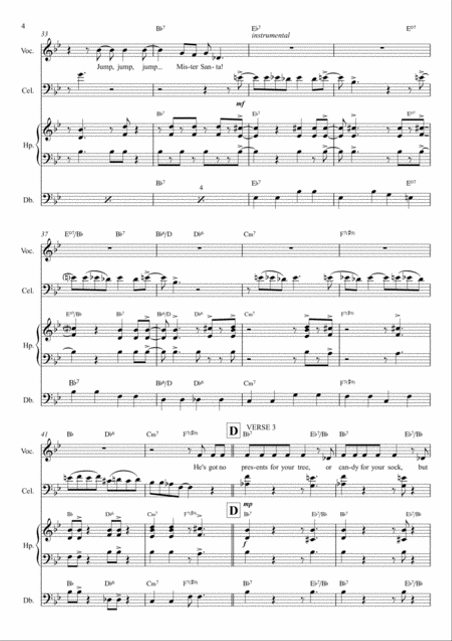 Boogie Woogie Santa Claus Small Ensemble scores gallery preview page 5