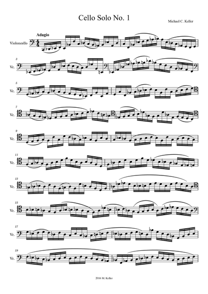 Cello solo No. 1 (4/5 Alt)