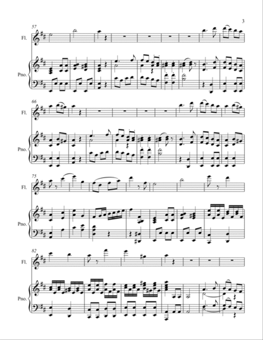 Alleluja from Exultate jubilate Alleluja from Exultate jubilate Flute Solo scores gallery preview page 3