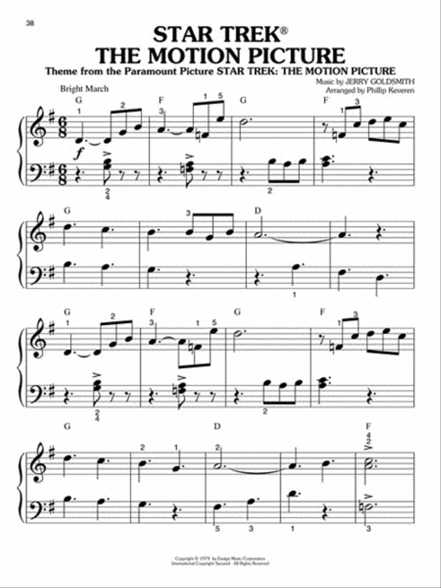 Children's Favorite Movie Songs Easy Piano scores gallery preview page 3
