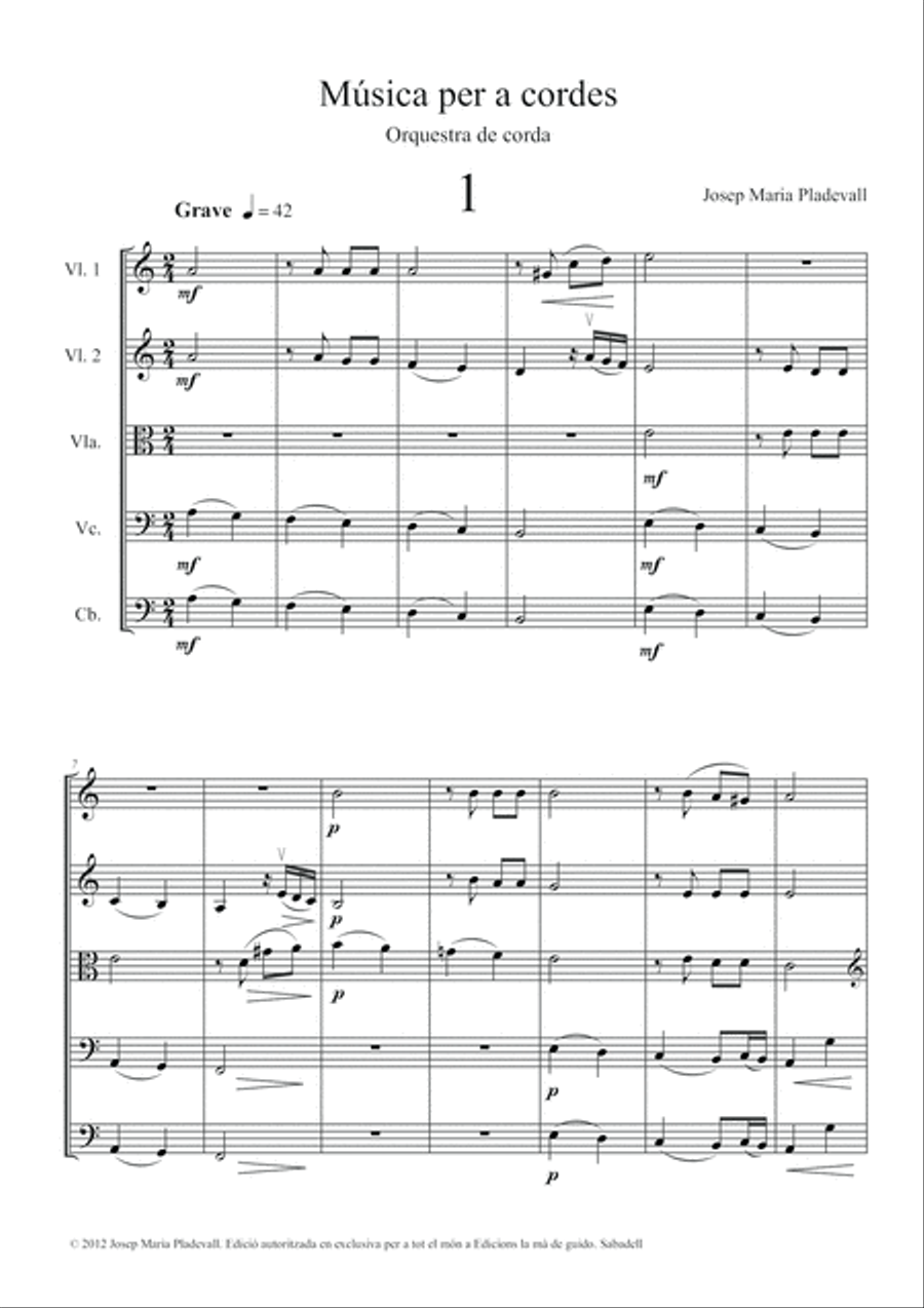 Música per a cordes String Orchestra scores gallery preview page 5