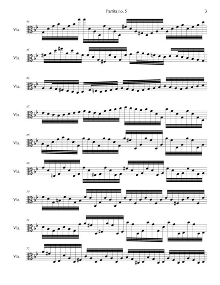 Partita no. 5, Op. 29 - For Viola