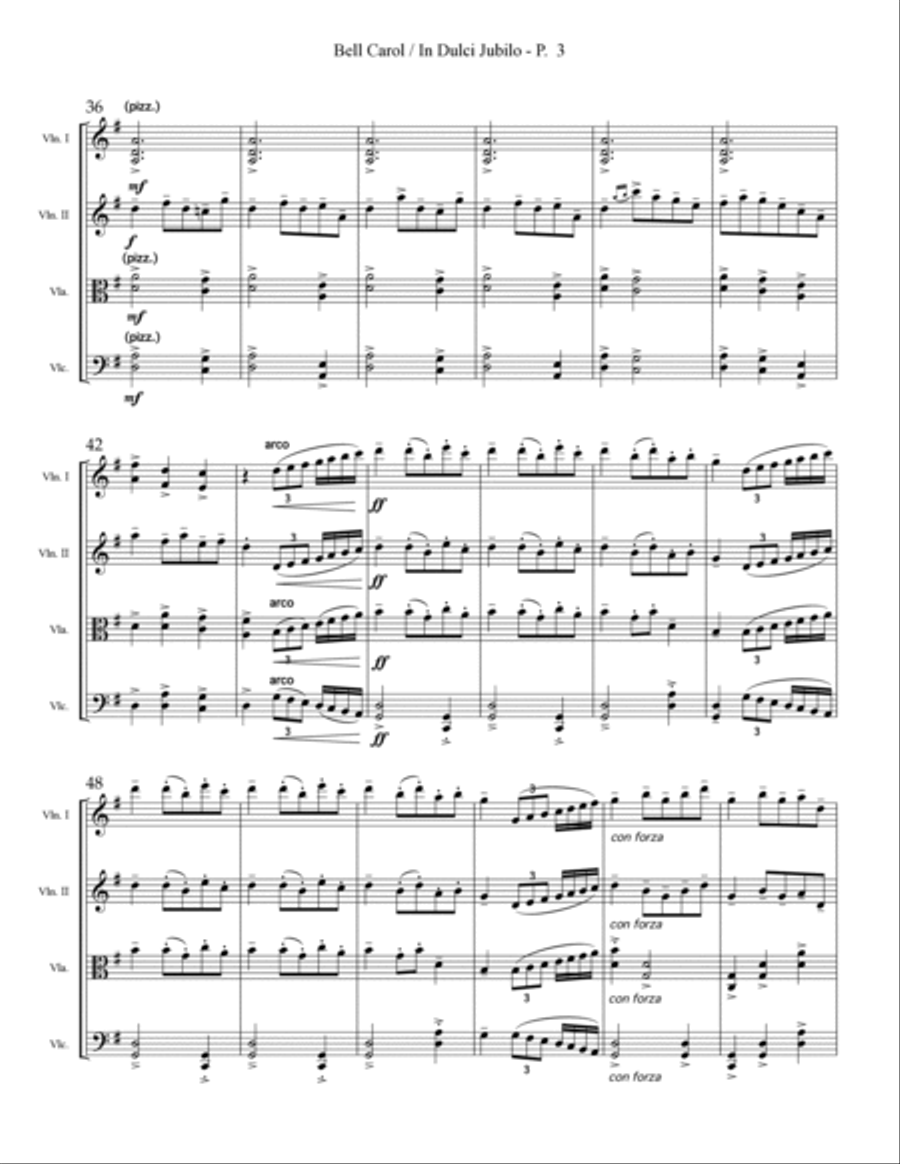Christmas Album for String Quartet String Quartet scores gallery preview page 4