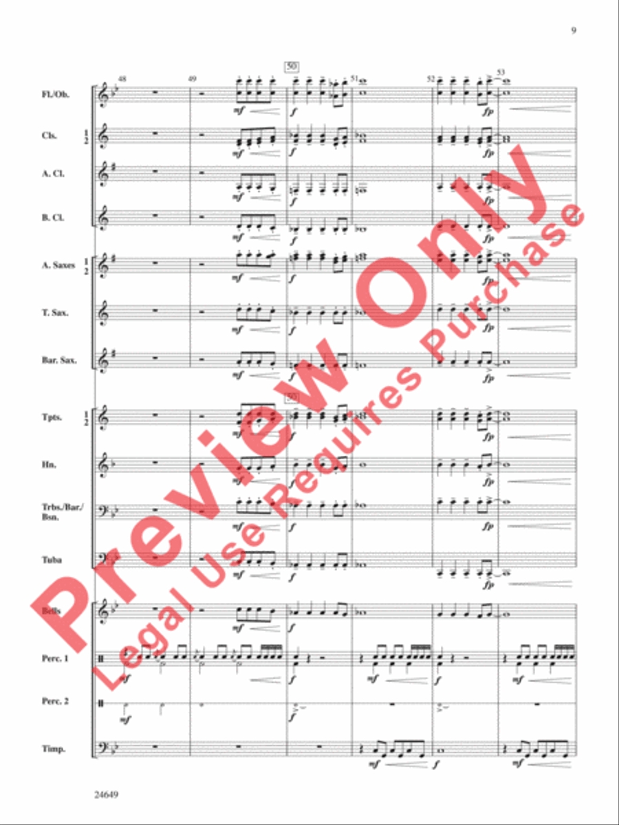 Crusade Crusade Concert Band scores gallery preview page 10