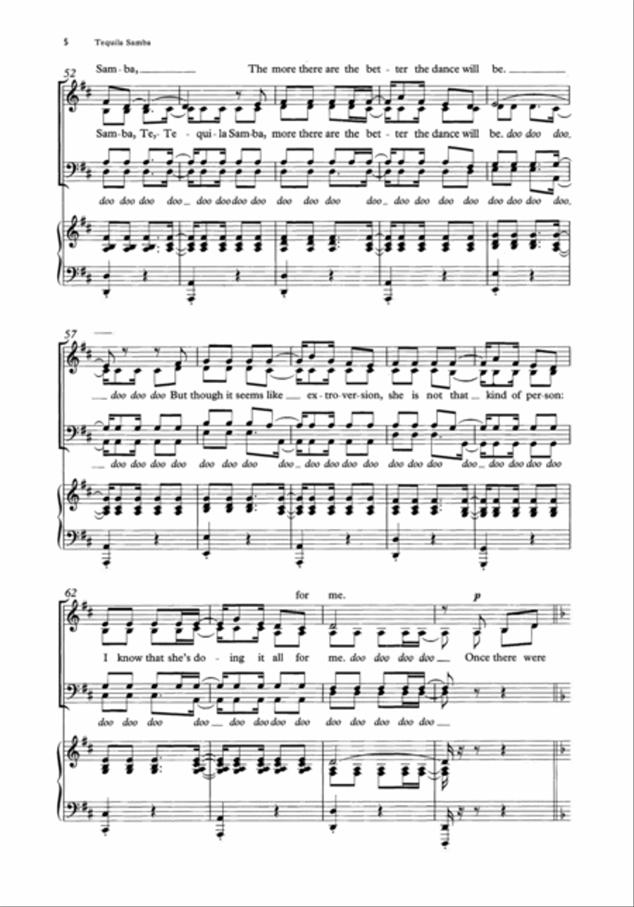Tequila Samba Tequila Samba 4-Part scores gallery preview page 5