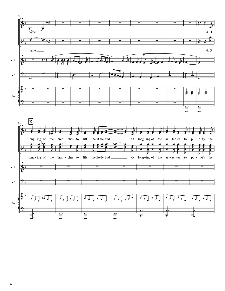 Come Healing 4-Part scores gallery preview page 6
